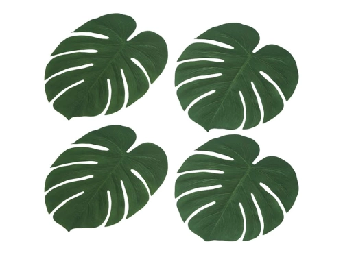 Podstawka pod talerz - liść palmowy - 34 x 30 cm - 4 szt.