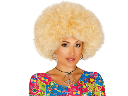 Peruka mega afro blond - 1 szt.