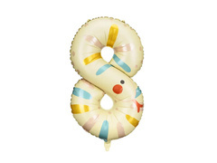 Balon foliowy cyfra 8 Wąż - 72 cm - 1 szt.