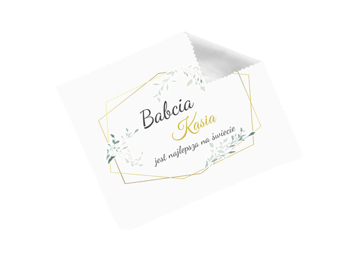 Ściereczka do okularów z imieniem na dzień babci - 1 szt.