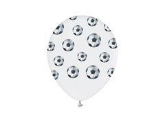 Balony z nadrukiem Piłka Nożna - 30 cm - 5 szt.
