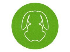 Podstawka pod talerz - Zajączek Wielkanocny - 36 cm - 1 szt.