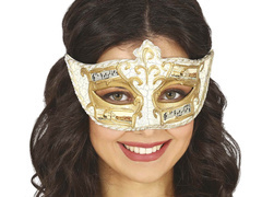 Maska karnawałowa z nutami - 1 szt.