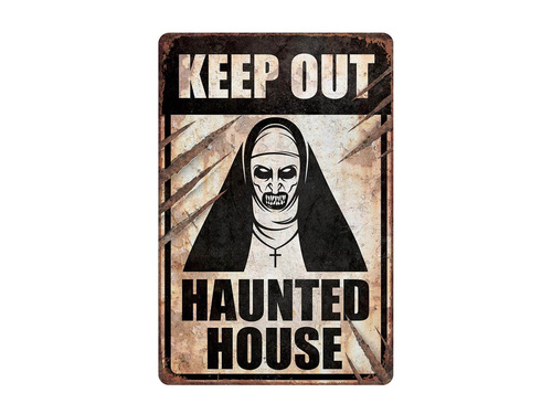 Znak Zakonnica Keep out - 24 x 36 cm - 1 szt.