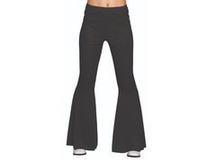 Czarne spodnie dzwony