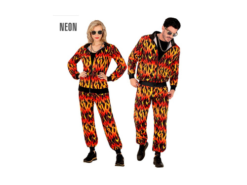 Strój imprezowy - On Fire (dres ognisty wzór)