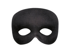 Maska karnawałowa wenecka czarna - 1 szt.