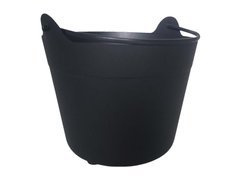 Wiaderko kociołek czarne na Halloween - 30 x 20 cm - 1 szt.