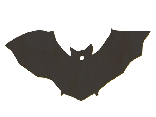 Zawieszka drewniana Nietoperz - 9,5 cm - 1 szt.
