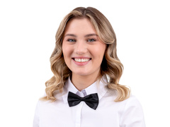 Mucha klasyczna czarna - 7 x 12 cm - 1 szt.