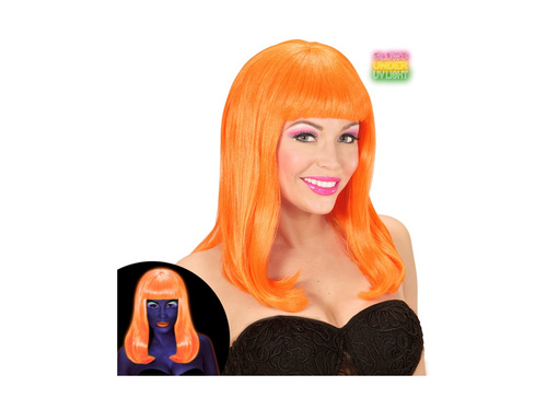 Neonowa pomarańczowa peruka Patsy