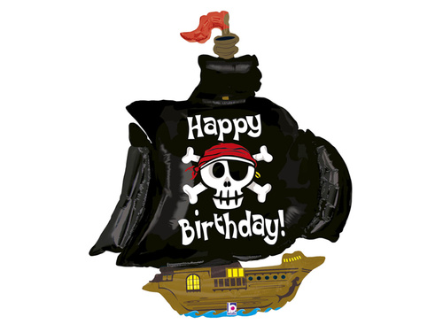 Balon foliowy Statek piracki - 117 cm - 1 szt.