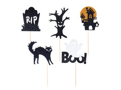 Pikery na babeczki na Halloween - 5 szt.