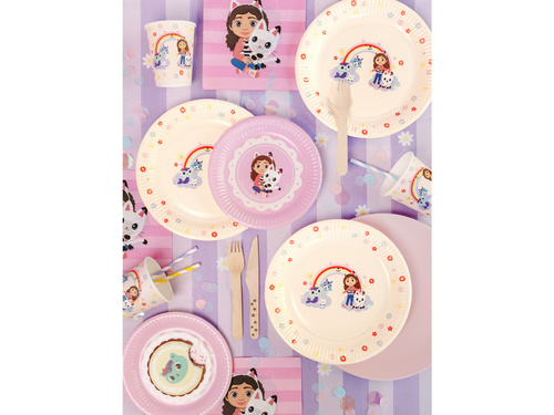 Kubeczki papierowe Koci domek Gabi - 250 ml - 6 szt.