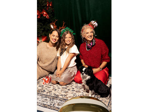 Opaska Babeczka z jemiołą - 19x19cm - 1 szt.