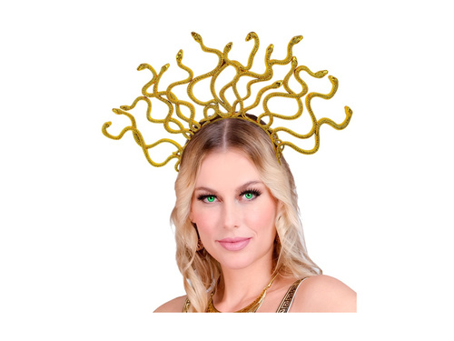 Złota opaska na głowę Meduzy