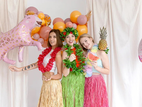 Naszyjnik hawajski ciemnoróżowy - 1 szt.