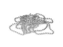 Łańcuch z perełkami srebrny - 270 cm - 1 szt.