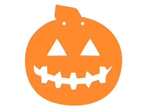 Papierowa dynia na Halloween 13 cm - 1 szt.