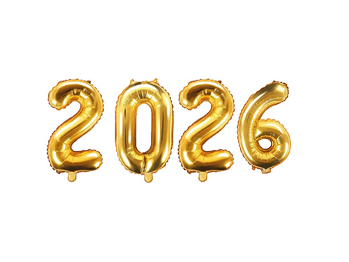 Zestaw balonów do girlandy balonowej czarny 2026 - 111 szt.