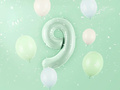 Balon foliowy zielony cyfra 9 - 72 cm - 1 szt.