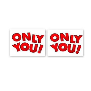 Naklejki na buty Only You! - 2 szt.