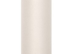 Tiul gładki kremowy - 30 cm x 9 metrów - 1 szt.