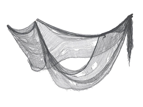 Szara siatka na Halloween - 76 x 228 cm - 1 szt.