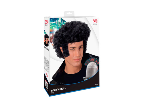 Peruka Rock’n’Roll z dużą grzywką kręconą