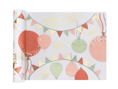 Bieżnik urodzinowy Sparkling - 28 cm x 3 m - 1 szt.