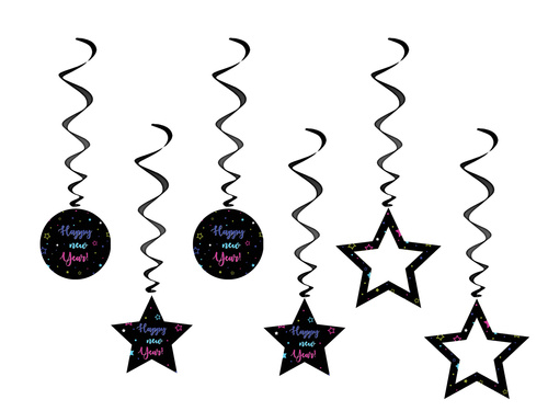 Zestaw dekoracji Happy New Year - 63 szt