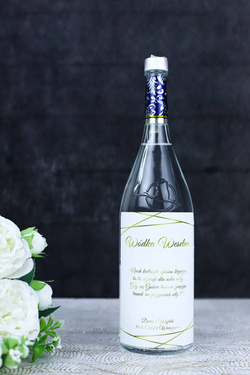 Etykiety personalizowane na butelkę z Wódką Weselną - 9 szt.