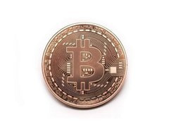 Bitcoin BTC w kapslu - moneta kolekcjonerska
