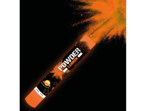 Tuba strzelająca - pomarańczowy proszek - 30 cm - 1 szt.