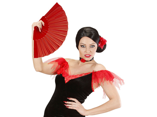 Wachlarz czerwony - 1 szt.