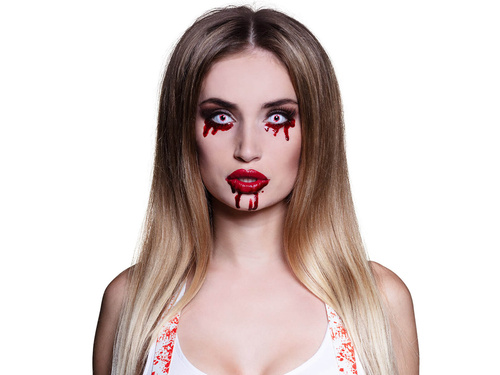 Soczewki kontaktowe "Krwawy Strzał" - 3 miesięczne