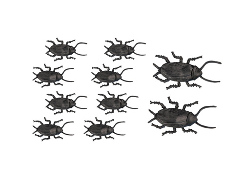 Karaluchy plastikowe na Halloween - 10 szt.