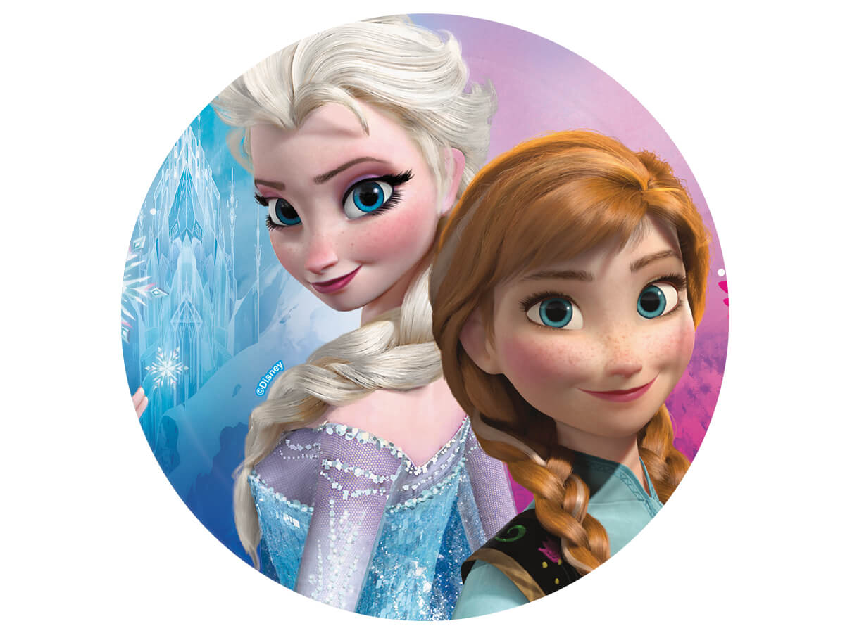 Dekoracyjny Oplatek Tortowy Frozen Anna I Elsa 20 Cm Sklep Internetowy Partyshop Congee Pl
