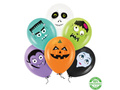 Balony lateksowe Monsters na Halloween - 30 cm - 6 szt.